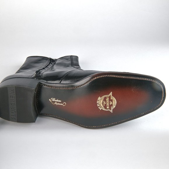 Florsheim Imperial NOS!! Men's Black Zip Beatle Boots 724636 Size 10.5 B - Picture 11 of 16